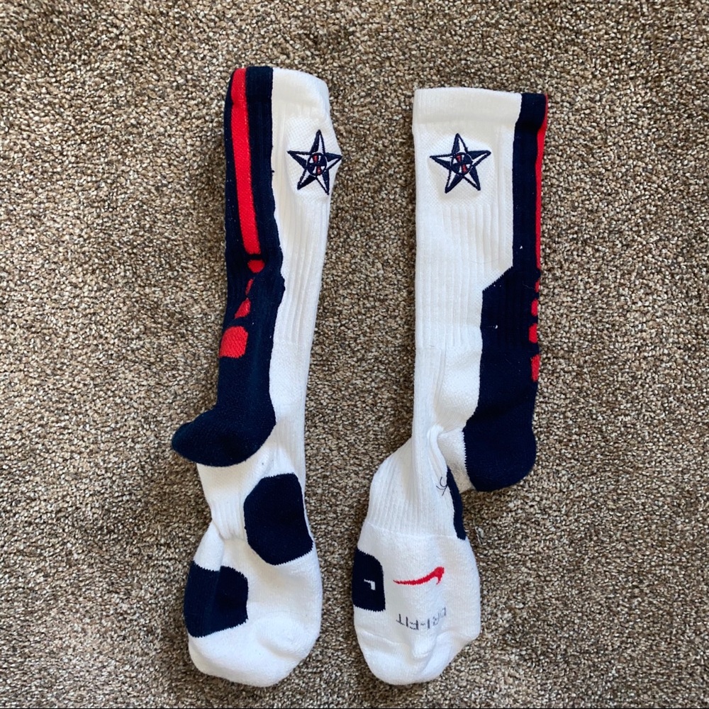 USA Olympic Basketball Nike Elite Socks - XL